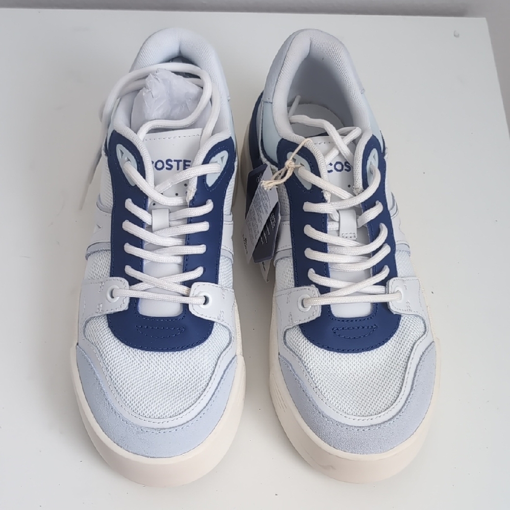 Lacoste White and Blue Sneakers Unisex